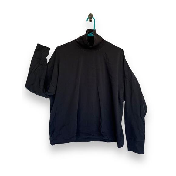 Studio Nicholson Black Mock T Neck Men’s Long Sleeve Shirt Oversized XS - Picture 1 of 5